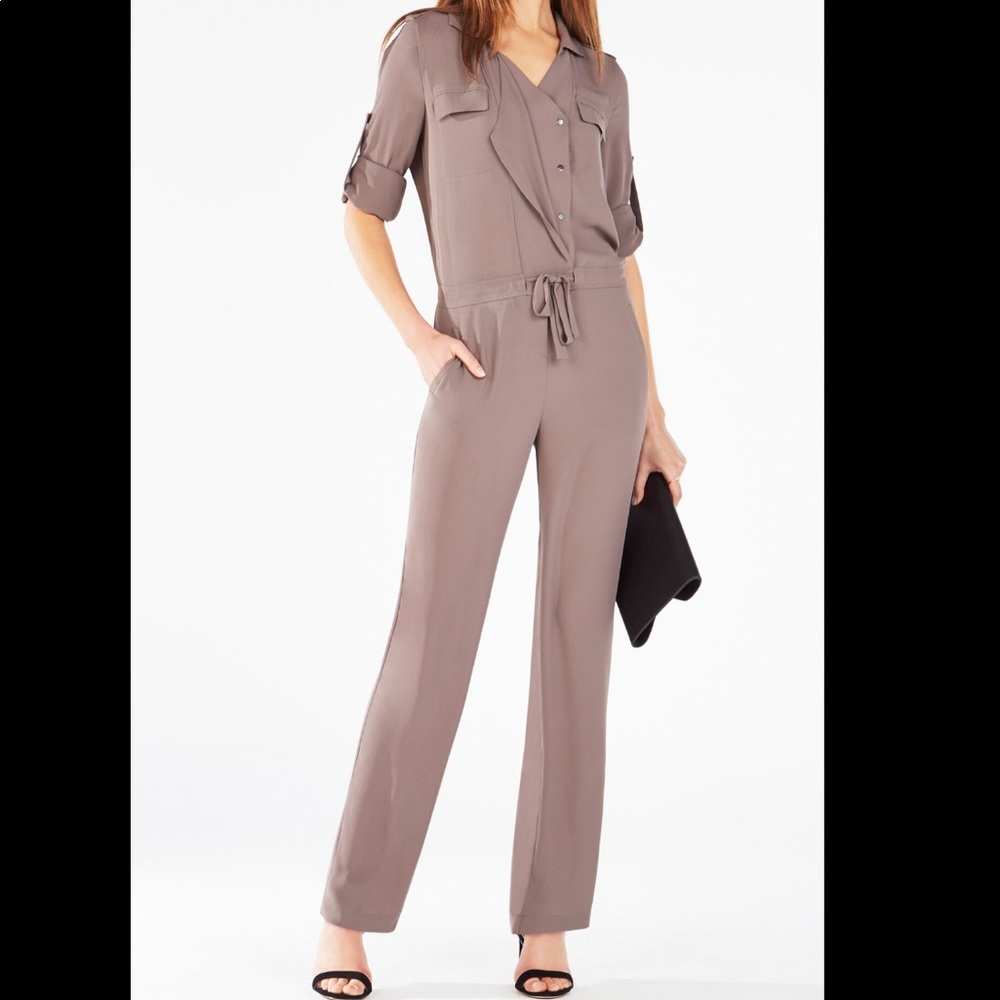 BCBGMAXAZRIA Marcie Button Down Jumpsuit (size S)
